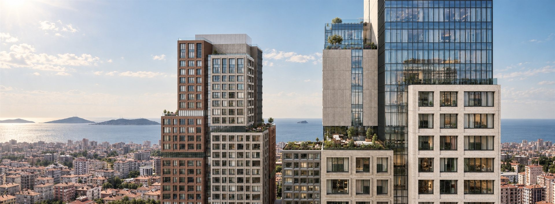 High-rise buildings overlooking the city